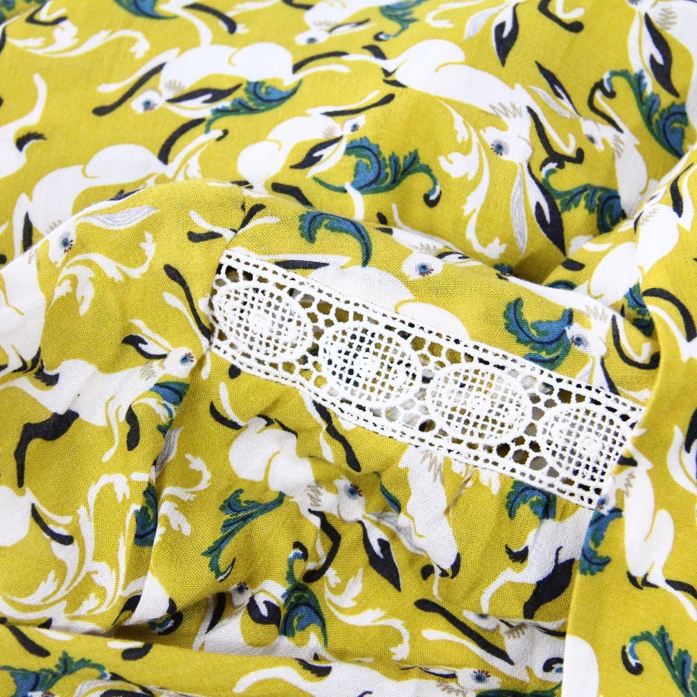 Anthropologie Top Maeve Janie Shirt NEW Rabbit Bunny Blouse - Picture 7 of 9